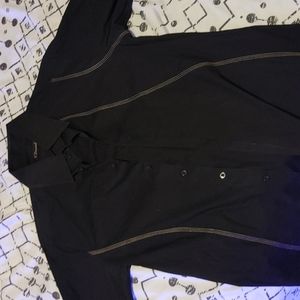 Black dress shirt by 7 diamonds very slim fit